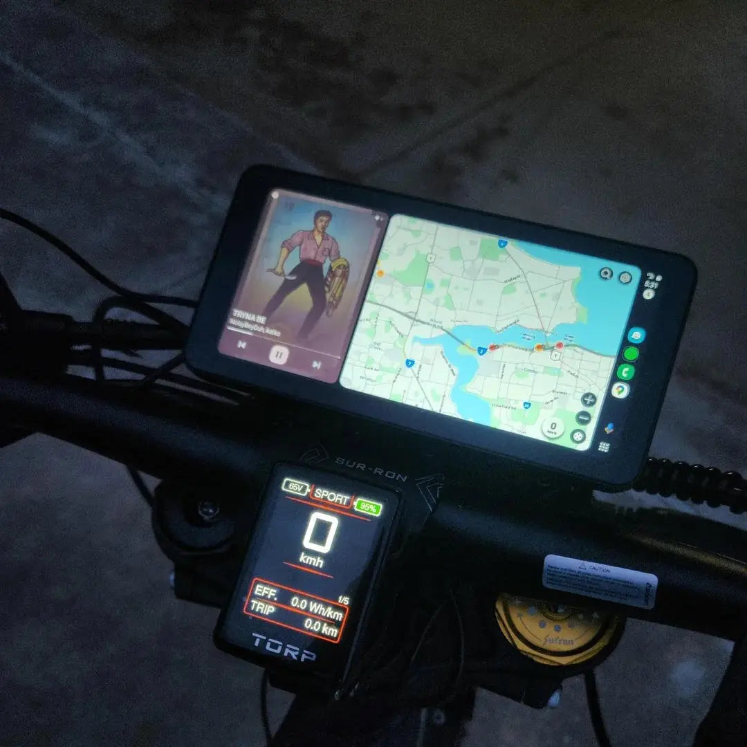 Apple CarPlay / Android auto display for SurRon LBX & Ultra, Eride Pro & SR, Talaria MX & XXX, 79bike