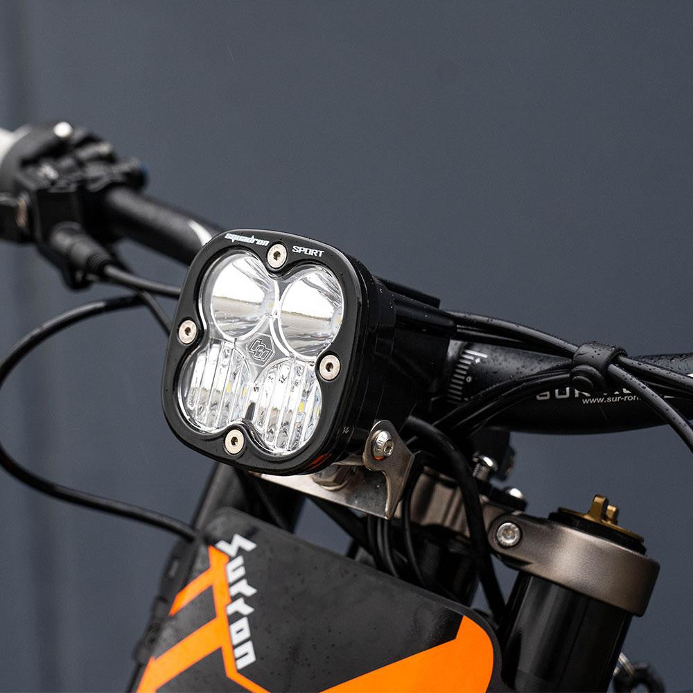 Baja Designs Squadron Sport Headlight Kit installed angle